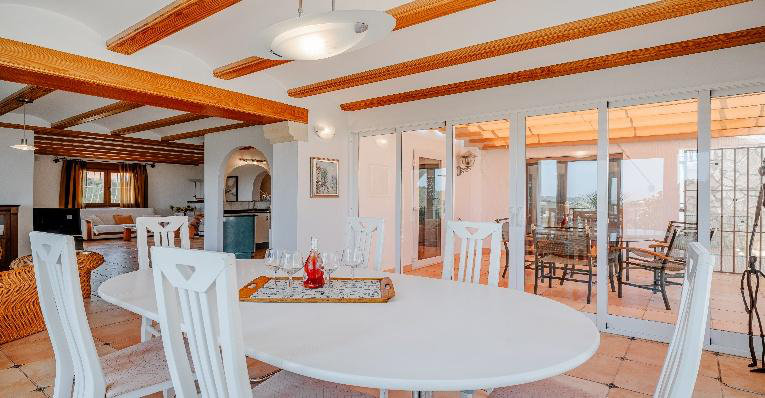 Open-plan living and dining